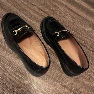 The Bradley Hardware Lugsole Loafer in Croc Embossed Leather